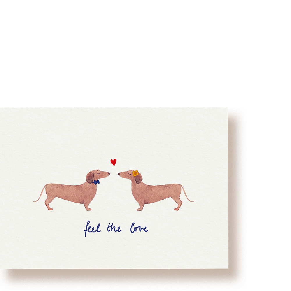 Voel de liefde | ansichtkaart