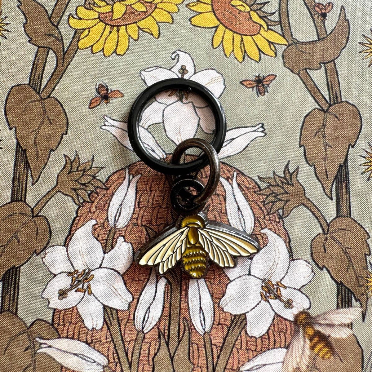 Honey Bee StitchMarker - FireFly Notes