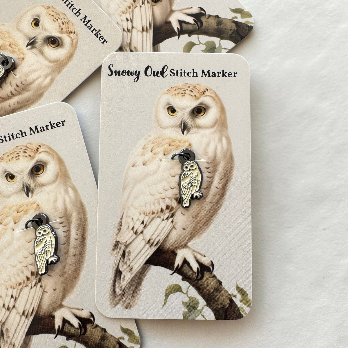 Snowy  Owl Stitchmarker - FireFly Notes