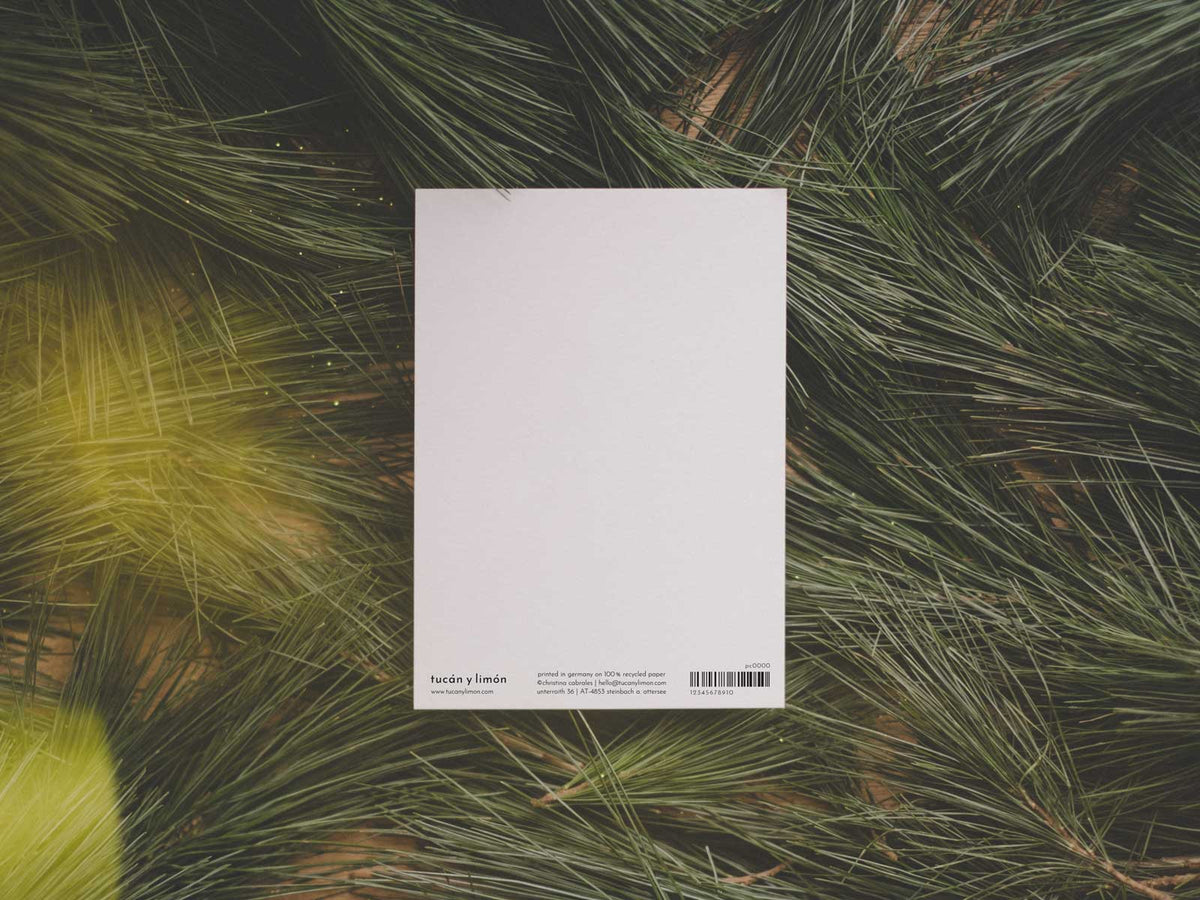 Happy Winter Green | ansichtkaart