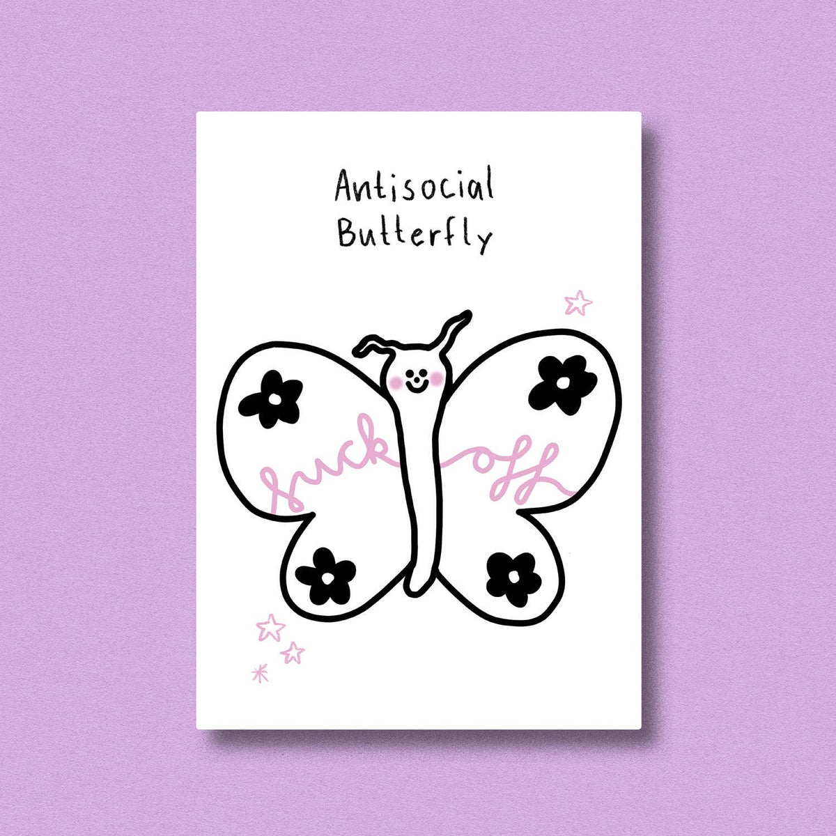 Antisociale vlinder | Ansichtkaart