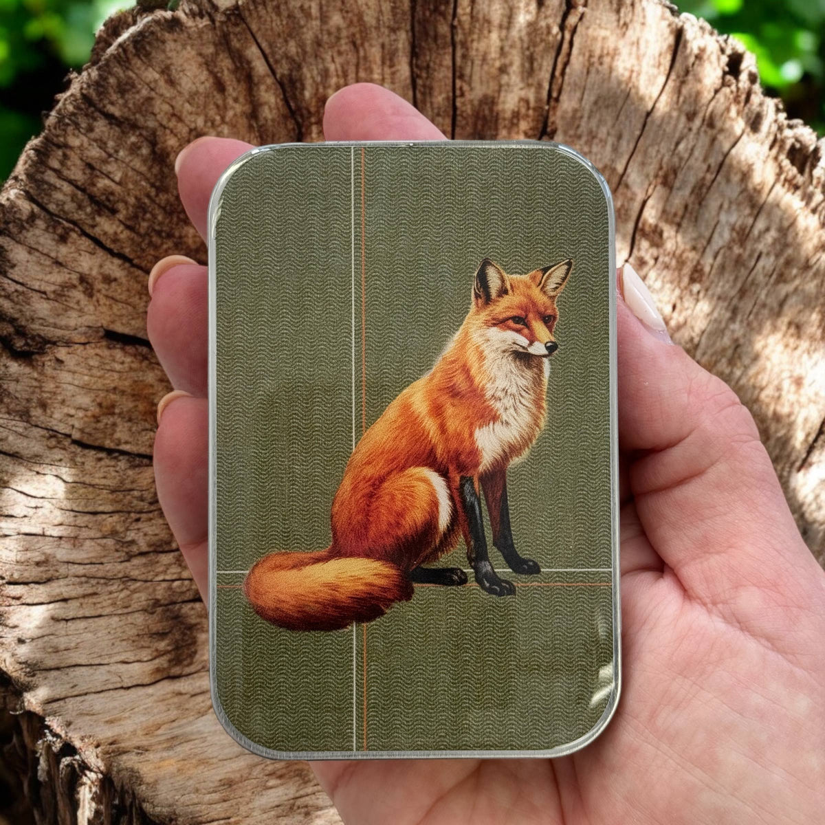 Woodland Fox Notions Tin Large - FireFly Notes