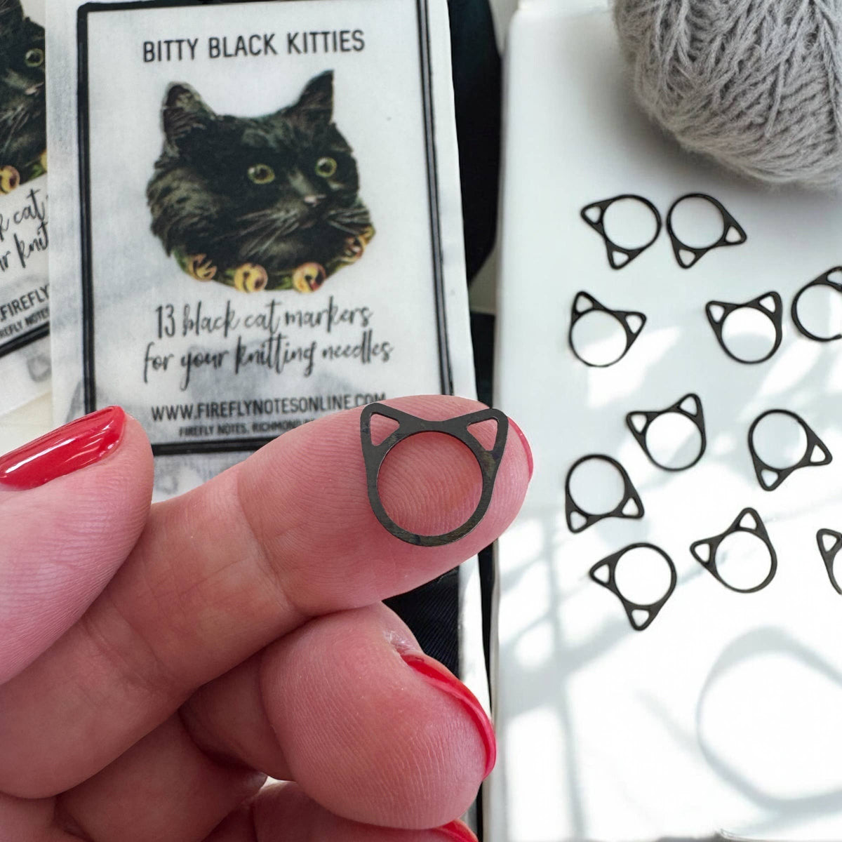 Bitty Black Kitties — Stekenmarkeerderset (Set van 13)