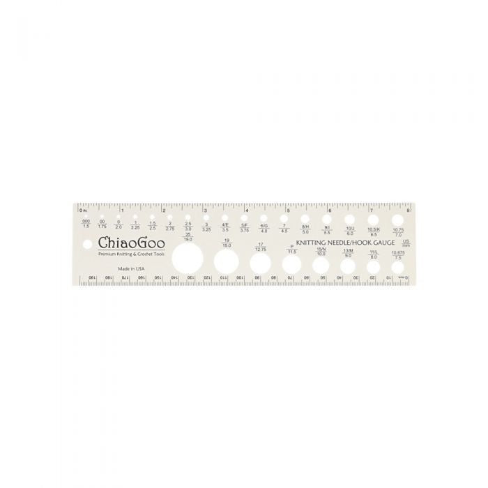 Chiaogoo witte lineaal van 20cm met naalden meter 