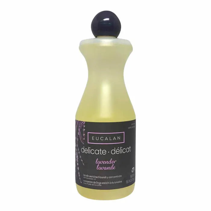 Plastic fles 500ml Wolwasmiddel no-rinse lavendel geur