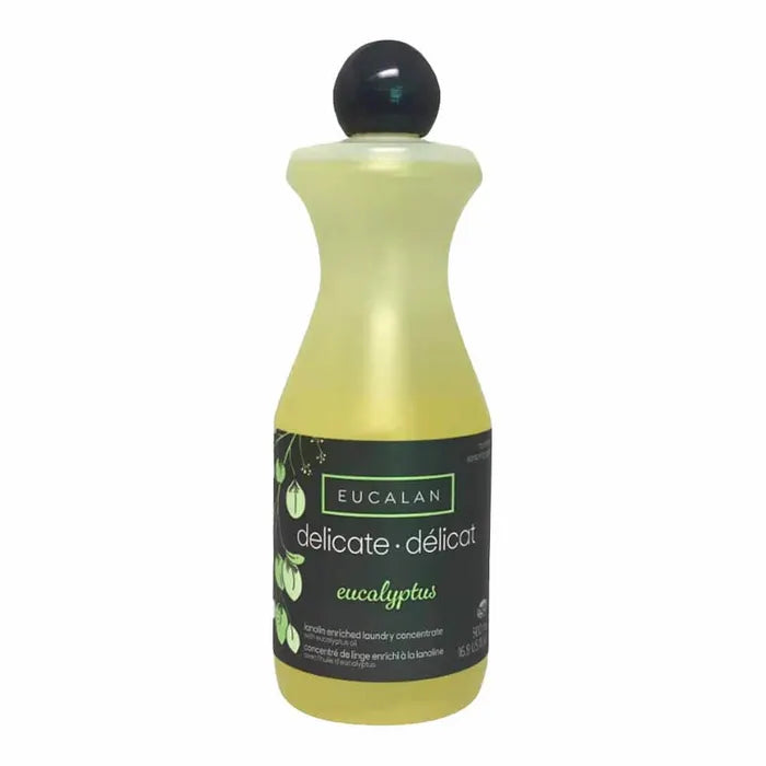 Plastic fles 500ml Wolwasmiddel no-rinse eucalyptus geur