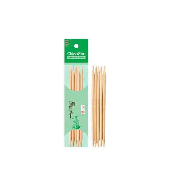 ChiaoGoo Bamboe Sokkennaalden Natural 15cm