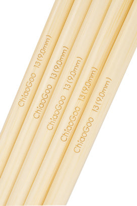 ChiaoGoo Bamboe Sokkennaalden Natural 15cm