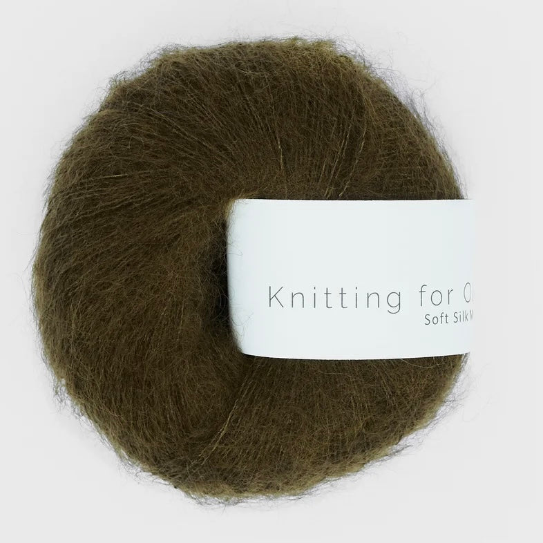 Soft Sil Mohair Ocher Green van Knitting for Olive