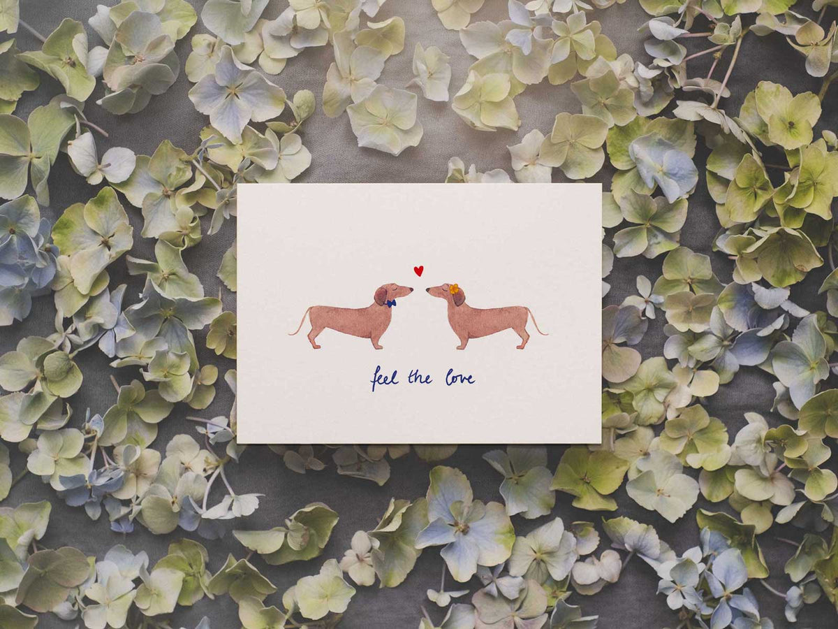 Voel de liefde | ansichtkaart
