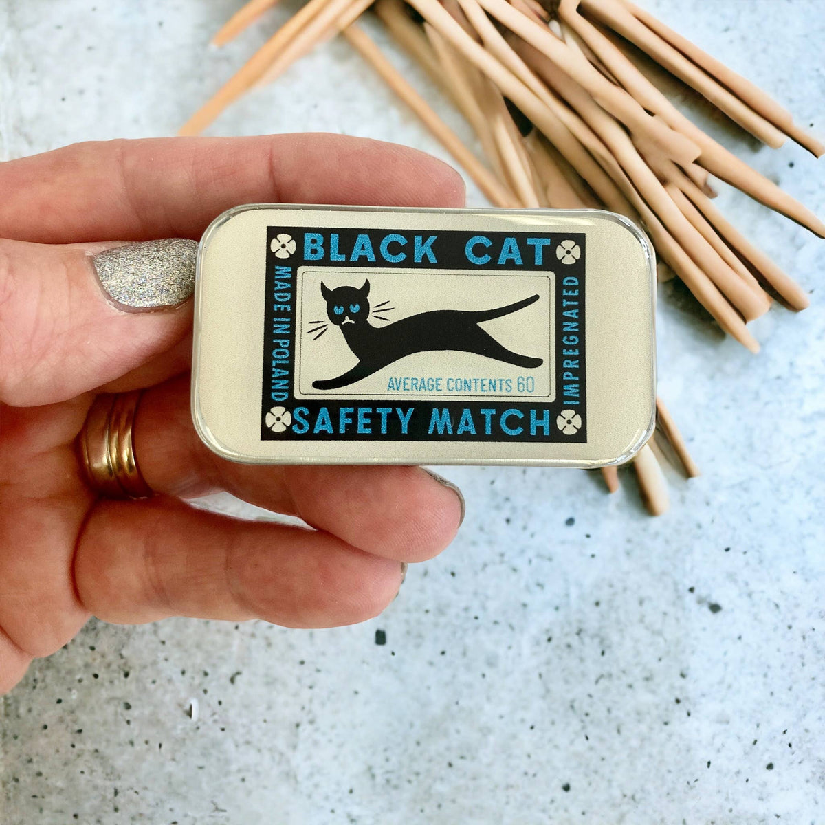 Black Cat Notions Tin - Firefly Notes